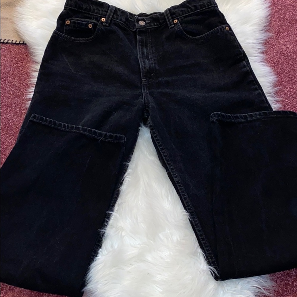 Perfectly washed Black Levi’s Straight Leg